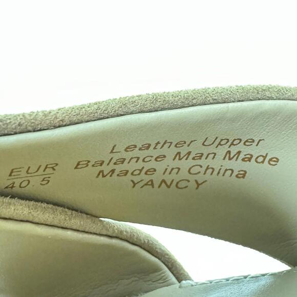 Sam Edelman Women’s Size 9.5 Golden Caramel Suede Yancy Block Heel Sandals New - Picture 8 of 9